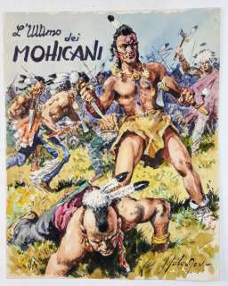 Sergio Solovjev - Originale di Copertina "L’Ultimo dei Mohicani" - Firmato - Loose page | Catawiki