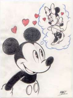 Xavi - Dibujo original - MICKEY dreams MINNIE (2020) | Catawiki