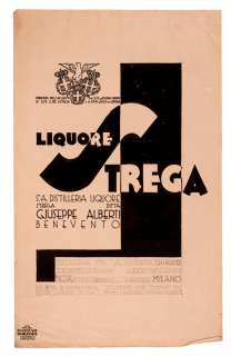 ERBERTO CARBONI, LIQUORE STREGA | Art-Rite