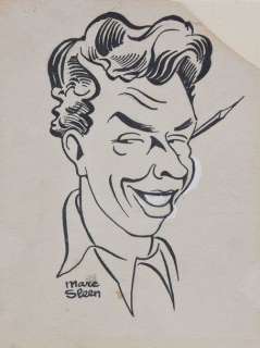 Sleen, Marc - Origineel zelfportret op 24-jarige leeftijd - (1946) | Catawiki