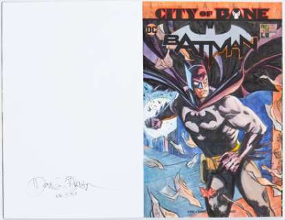 Dan Brereton Batman #75 Sketch Cover Variant Original Art (DC, 2019) CGC Signature Series NM/MT 9.8 White pages. - | Heritage