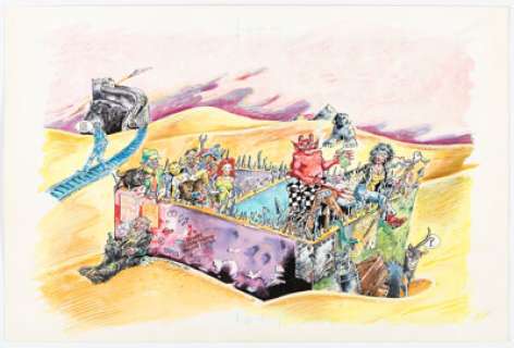 Wilson, S. Clay | S. Clay Wilson Ken Kesey’s Demon Box Abandoned Cover Original Art and Related Correspondence/Production Materials ... | Heritage