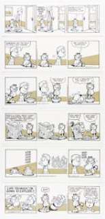 Jim Davis | Garfield Consecutive Daily Comic Strip Original Art Group of 6 (United Feature Syndicate, 1992). (Total: 6 Original Art) | Heritage