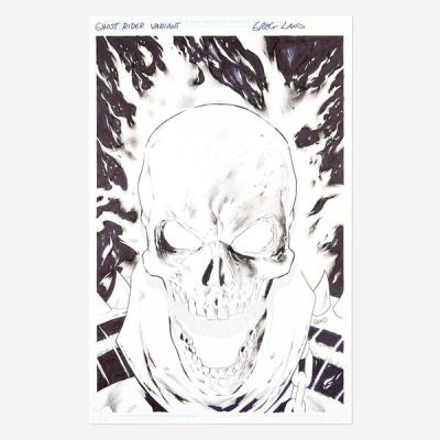 Greg Land | Ghost Rider Annual #1 Variant Cover Original Art (Marvel Comics, 2023) | Landry Pop Auctions