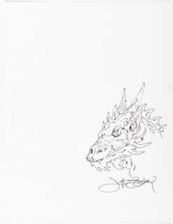 Jeff Easley - Dragon Sketch Original Art (undated). | Heritage