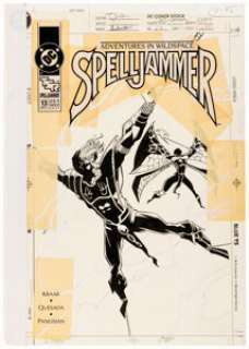 Joe Quesada and Dan Panosian Spelljammer #13 Cover Original Art (DC, 1991). | Heritage