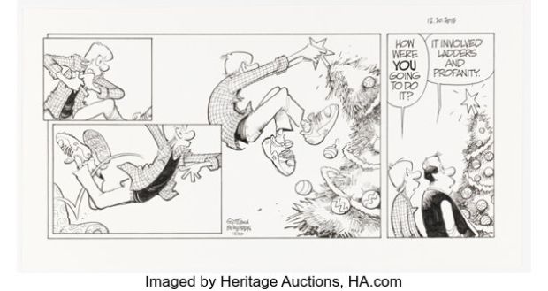 Jerry Scott and Jim Borgman Zits Sunday Comic Strip Original Art dated 12-20-15 (King Features Syndicate, 2015). | Heritage