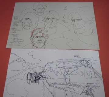 Stefano Babini - 2x Illustrazione Originale "Studio Personaggi" Firmate - Loose page - First edition | Catawiki