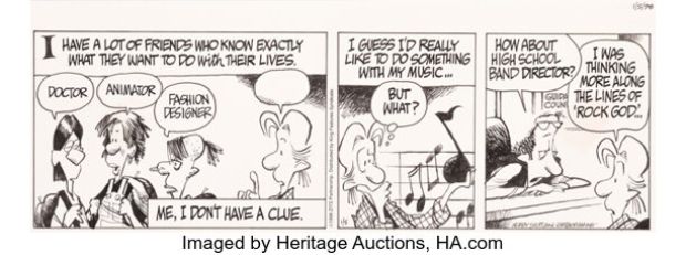 Jerry Scott and Jim Borgman Zits Daily Comic Strip Original Art dated 1-5-98 (King Features Syndicate, 1998). | Heritage