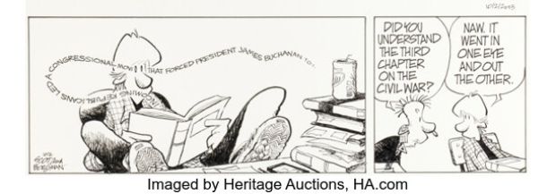 Jerry Scott and Jim Borgman Zits [Seeing Isn’t Reading] Daily Comic Strip Original Art dated 10-2-13 (King Features Syndicate, 2013). | Heritage
