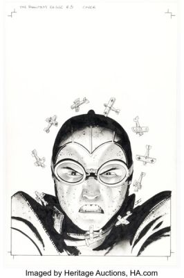 John Cassaday War Is Hell: The First Flight of the Phantom Eagle #3 Cover Original Art (Marvel, 2008). | Heritage