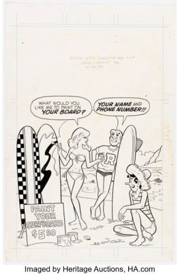 Dan DeCarlo Archie Comics Digest #44 Cover Illustration Original Art (Archie, 1980). | Heritage