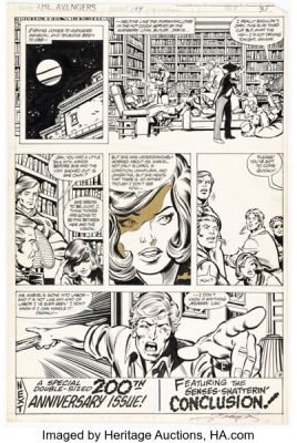 George Pérez and Dan Green The Avengers #199 Story Page 18 Original Art (Marvel, 1980). | Heritage
