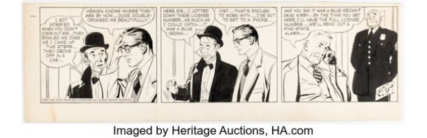 Alex Raymond Rip Kirby Daily Comic Strip Original Art dated 4-17-52 (King Features Syndicate, 1952). | Heritage