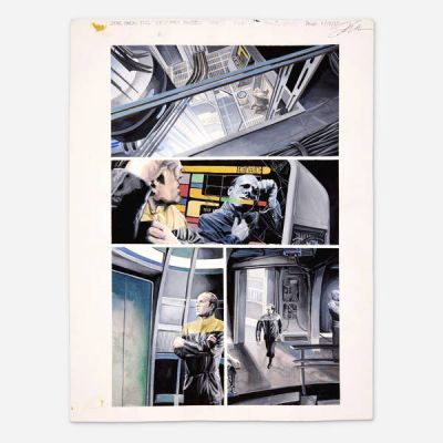 Jk Woodward | Lot 348 - Star Trek: The Next Generation: Mirror Broken #0 Story Page 2 Original Art (IDW, 2017) | Landry Pop Auctions