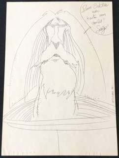 Serge Clerc - Dessin original - "Fils de l’espace" première signature de l’auteur @ S. Clerc 75 - Loose page | Catawiki