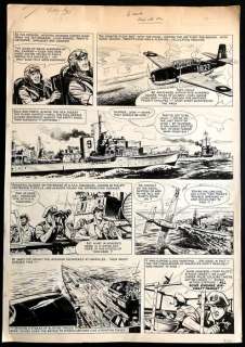 Colquhoun, Joe - Originele pagina - Paddy Payne, Warrior of the Skies - Loose page - Chinese ink on paper - (1960) | Catawiki