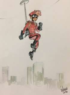Yoann - Dessin original - Spirou Super Groom - Loose page (2020) | Catawiki