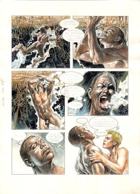 Paolo Eleuteri Serpieri | Druuna n.3 Creatura p.2 (mise en couleur) | Tavole Originali