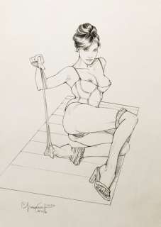 Giovanna Casotto - illustrazione originale a matita - firmata - Loose page (2020) | Catawiki