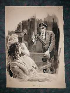 Ugo Matania - illustrazione originale - Loose page