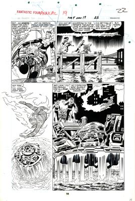Byrne, John; Sinnott, Joe | The Fantastic Four Annual #19 Page 18 Large Original Art by John Byrne and Joe Sinnott. | Parigi Books
