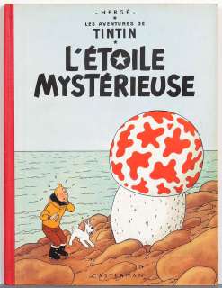 Tintin | L’Etoile mystérieuse, édition de 1960 (B29). TrÃ… | Banque Dessinée