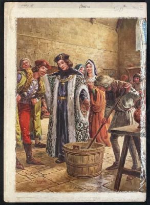 Lot 427 - HENRY VII - Original comic book artwork by C. L. Doughty published in British comic book LOOK AND | Excalibur Auctions