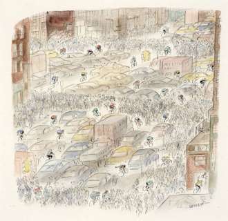 Jean-Jacques Sempé Né En 1932 New York Encre de Chine, Aquarelle Et Mine de Plomb Pour Un Dessin Publié En 2009 Dans L’ouvrag... | New York | Artcurial