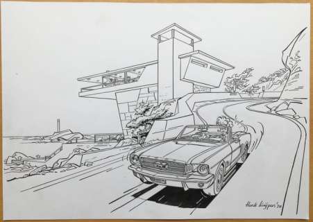 Franka - Originele tekening: Vrij werk: Mustang - (2020) | Catawiki