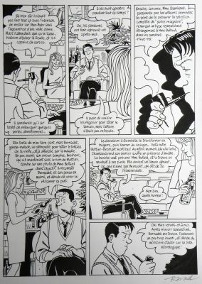 François Ravard | » Nestor Burma dans l’île » – Planche originale- Page n° 80 – François Ravard | Zic et Bul