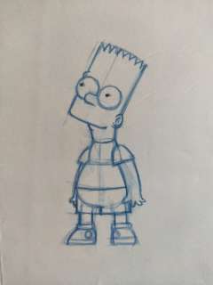 The Simpsons - Original Animation Art drawing - Bart - First edition (2006) | Catawiki