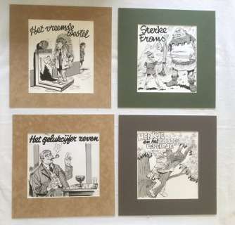 Buth - 4x Originele tekeningen - Gepubliceerd in ’t Kapoentje (1971) | Catawiki