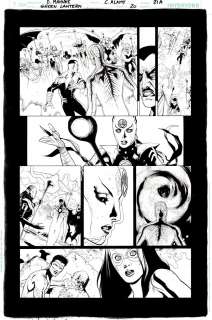 Christian Alamy Doug Mahnke - green lantern #20 p 21 (many green lanterns) 2013