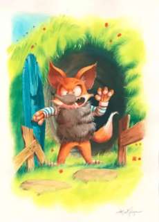 Thibault Prugne | 26 – Renard et Gros Loulou | La Galerie de la Bande Dessinée