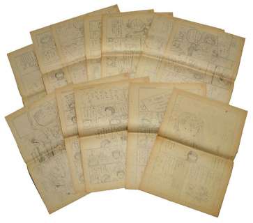 Sakura Momoko Hand drawing pencil storyboards manuscript "only go to mere disco ..." 12 sheets