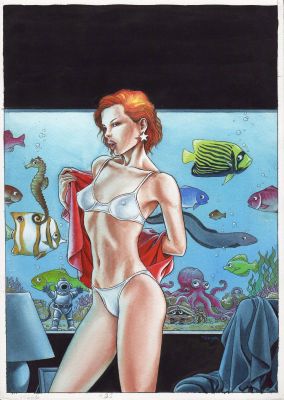 Felix Vega | Copertina per Skorpio n.45 del 2003 | Tavole Originali