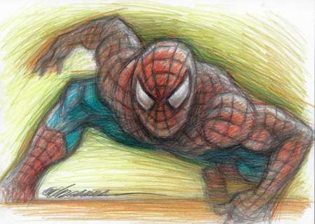 Spiderman - Original Drawing By Joan Vizcarra - Mixed editions (see description) | Catawiki