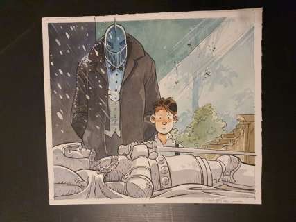 Maltaite, Eric - Dessin original couleur - Choc - (2020) | Catawiki