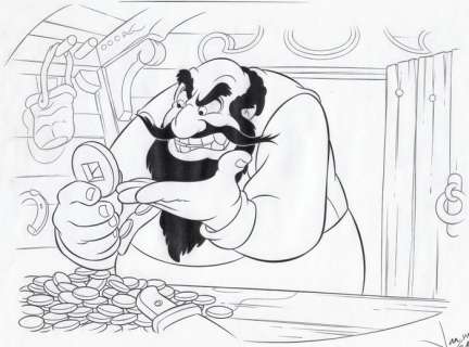 Stromboli [Pinocchio] - Original Drawing - Jaume Esteve Signed | Catawiki