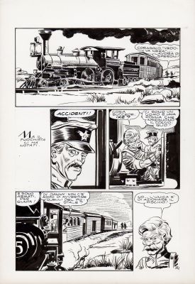 Leone Frollo | La Vedova Nera Episodio n.4 p.14 | Tavole Originali
