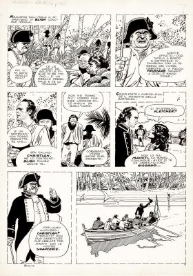 Attilio Micheluzzi | Gli ammutinati del Bounty p.7 | Tavole Originali