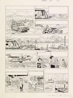 Martin, Jacques & Chaillet, Gilles | LEFRANC Planche originale n°15 à l’encre | Cornette de St Cyr