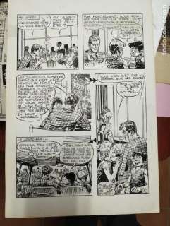 FUENTES MAN (CAPITAN TRUENO BRUGUERA) HERMANOS WILD (VERTICE) FIRMADO DIBUJO ORIGINAL