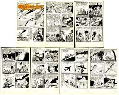 Bob Powell | Powell - "Flight into Fury", U.S. Marines #8, 7 Page Story | Russ Cochran