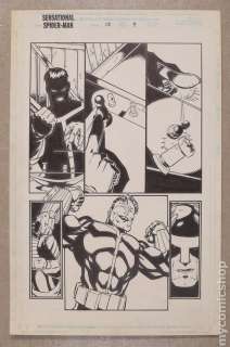 Original Art for Sensational Spider-Man (1st Series) Issue 12, Story Page 9 by Josh Hood and John Lowe | mycomicshop.com