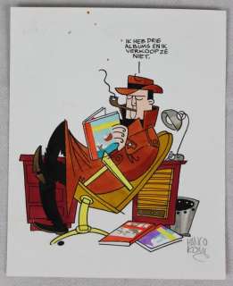 Hanco Kolk | Hanco Kolk - Originele tekening - Inspecteur Netjes - voor postpagina SjoSji - Formaat 14 x 12 cm - (1997) | Catawiki