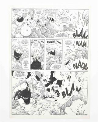Dick Matena, page originale de Grote Pyr | Comic Art Masters