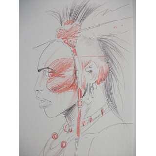 RAMAIOLI Georges (né en 1945) " La Saga de Bas de cuir ". Dessin original sur feuille libre reprenant un personnage de la série. For... | Tajan