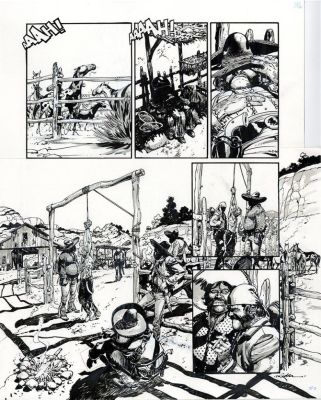 R.M. Guera | “Tex: l’uomo dalle pistole d’oro” – Tex Romanzi a Fumetti #9 – tav.28 | Cart Gallery